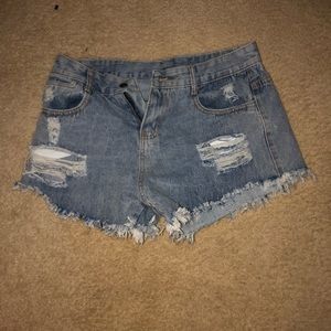 Denim shorts